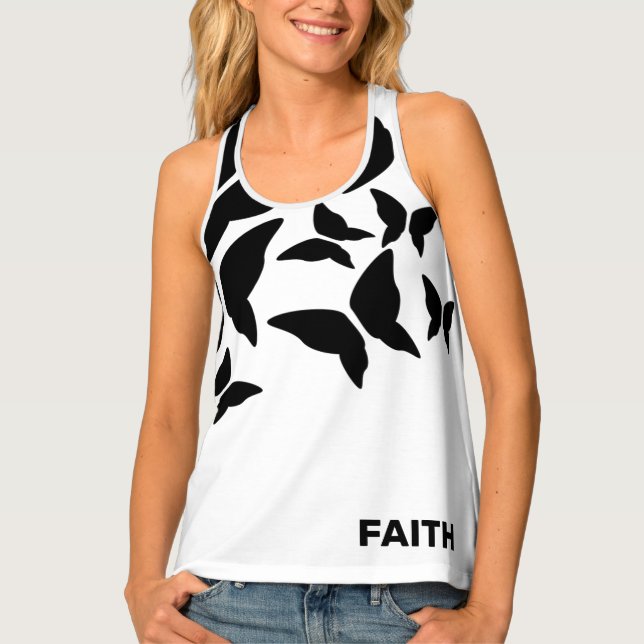 Butterflies Faith Name  Tank Top (Front)