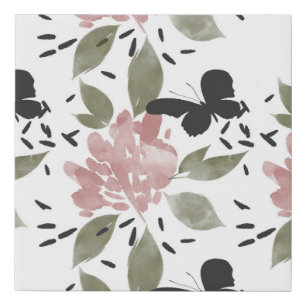 Butterflies Faux Canvas Print