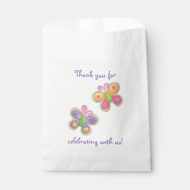 Butterflies Favor Bag (Front)