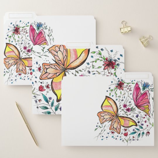 Butterflies File Folder