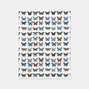Butterflies Fleece Blanket