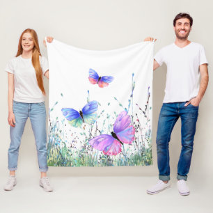 Butterflies Fleece Blanket
