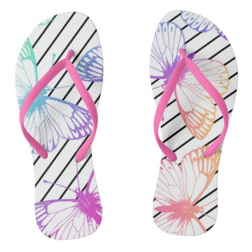 Butterflies Flip Flop Sandals