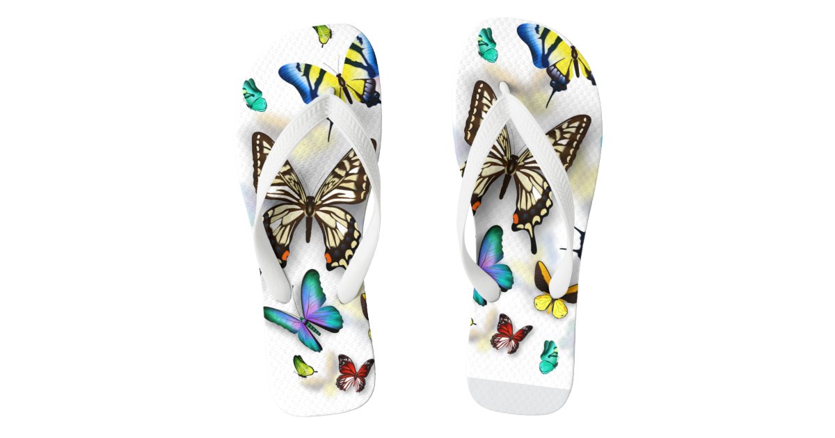 inc butterfly flip flops