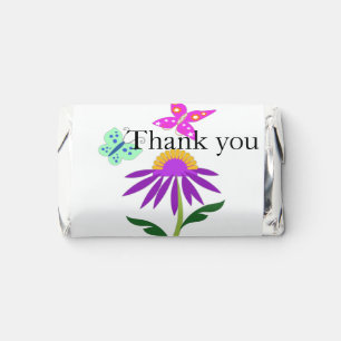 Butterflies & Flower Thank You Hershey's Miniatures