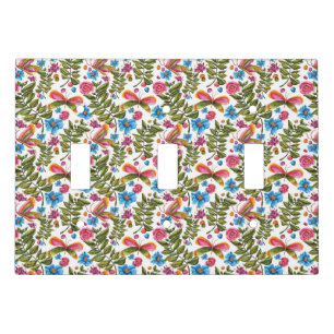 Butterflies, Flowers And Ferns Light Switch Cover