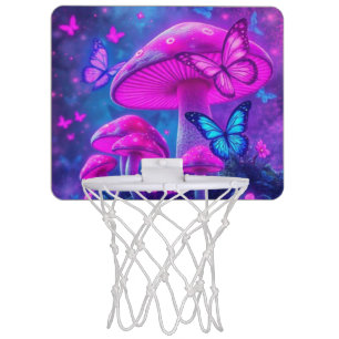 Butterflies, Flowers and Mushrooms- Mini Basketball Hoop