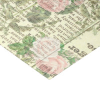 Two 2 Sheets Vintage Newsprint Tissue Paper for Decoupage and