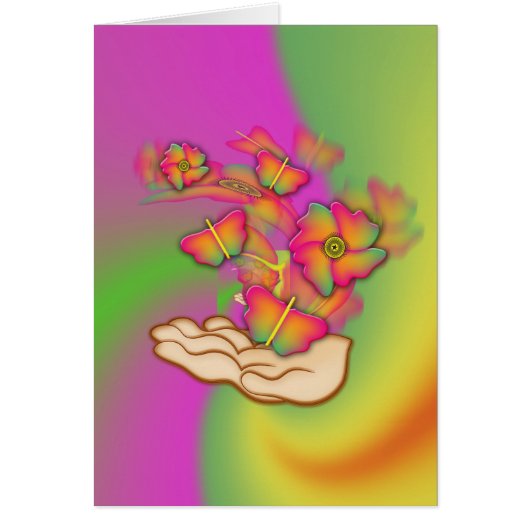 Butterflies & Flowers Cards (Front)