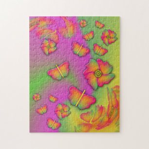 Butterflies & Flowers Jigsaw Puzzle