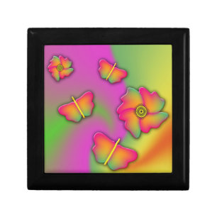 Butterflies & Flowers Keepsake Box