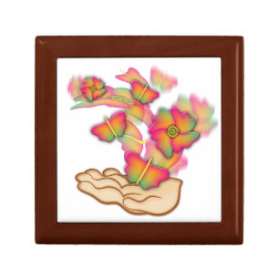 Butterflies & Flowers Keepsake Box