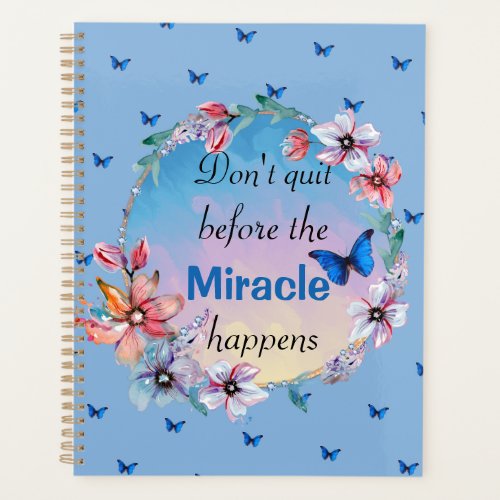 Butterflies  Flowers Positive Mindset Quote  Planner