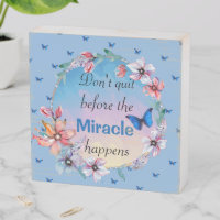 Butterflies & Flowers Positive Mindset Quote 