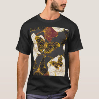 Butterflies & Flowers: Spring Boho Pattern T-Shirt