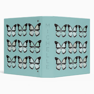 Butterflies Flutter By Back to School Office 3 Ring Binder
