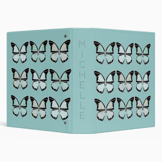 Butterflies Flutter By Back to School Office 3 Ring Binder