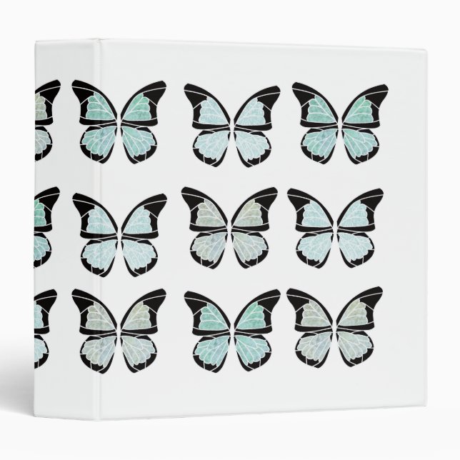 Butterflies Flutter By School Office Binder Folder (Front/Spine)