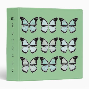 Butterflies Flutter By School Office Binder Folder