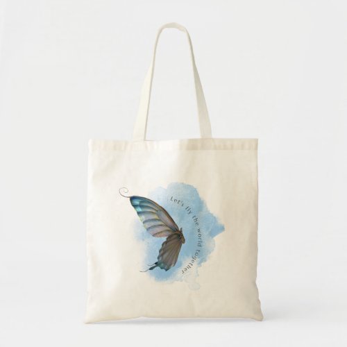 Butterflies fluttering coolly tote bag