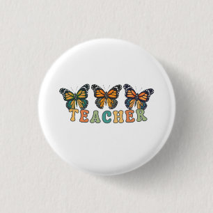 Butterflies Fly High Button