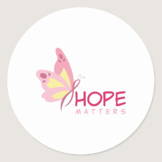 Butterflies for Breast Cancer Classic Round Sticker