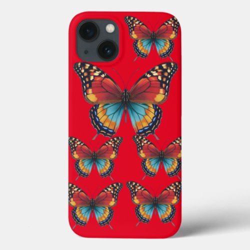 Butterflies for springs times iPhone 13 case