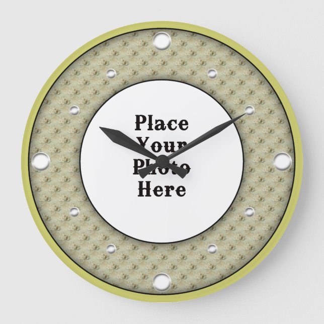 Butterflies Frame Your Photo Wall Clock (Front)