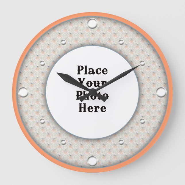 Butterflies Frame Your Photo Wall Clock (Front)