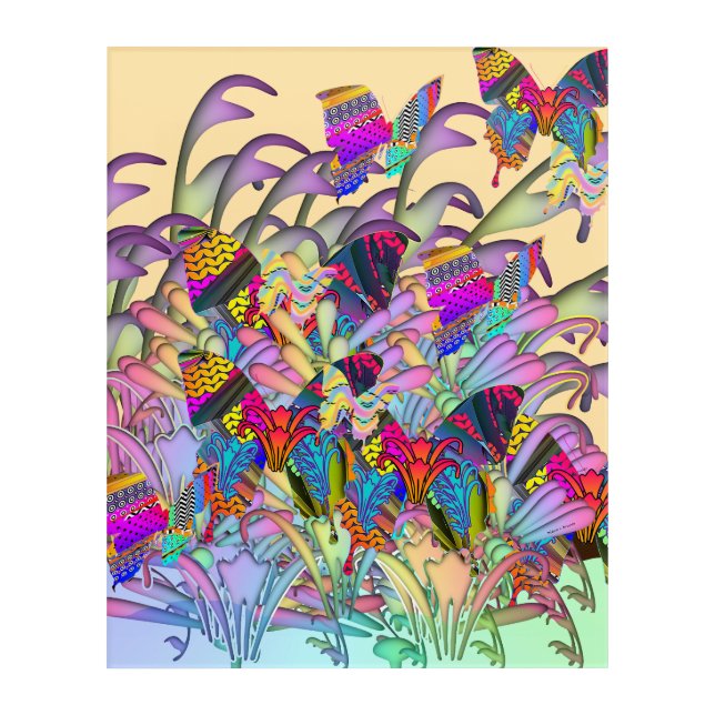 Butterflies Galore  Acrylic Print (Front)