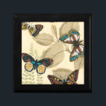 Butterflies Gliding Over Leaves Keepsake Box<br><div class="desc">If you don’t know how gorgeous butterflies are this painting will help you understand. Megan Meagher created a beautiful rendition of a group of butterflies gliding over leaves. A wonderful piece of art to put in your home!</div>