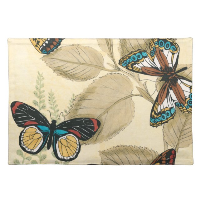 Butterflies Gliding Over Leaves Placemat (Front)