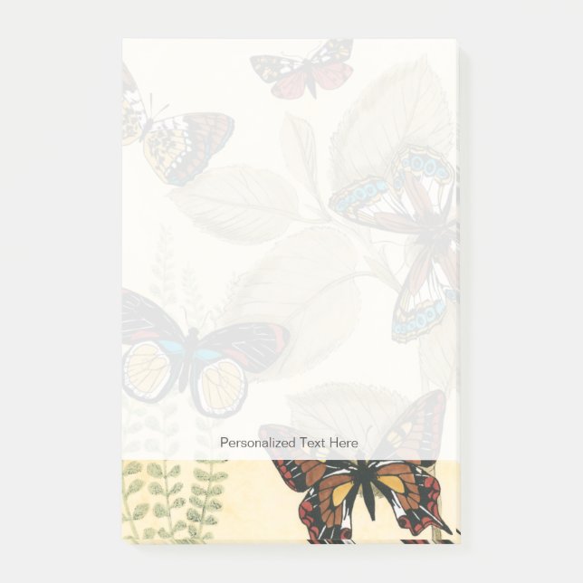 Butterflies Gliding Over Leaves Post-it Notes (Front)