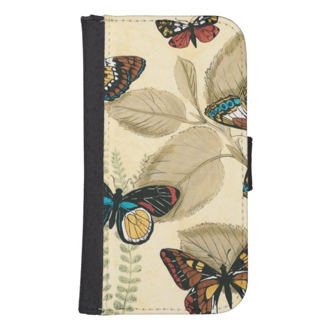 Butterflies Gliding Over Leaves Samsung Galaxy Wallet Case (Front)