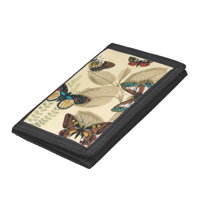 Butterflies Gliding Over Leaves Tri-fold Wallet (Bottom)