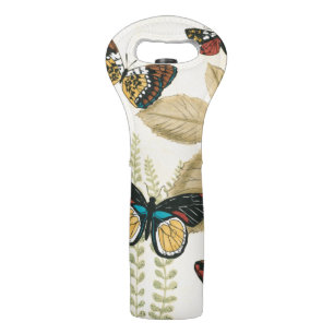 Butterflies Gliding Over Leaves Wine Bag