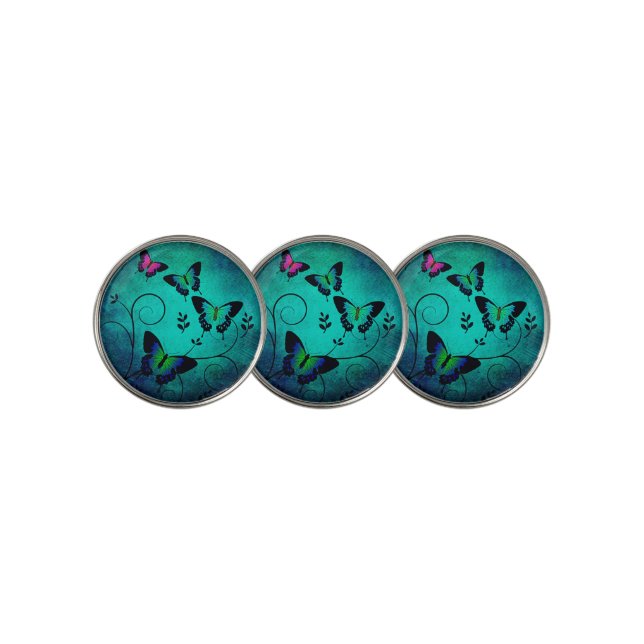 Butterflies Golf Ball Marker (3 Up)