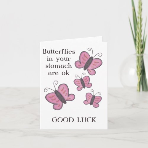 Butterflies Good Luck Card