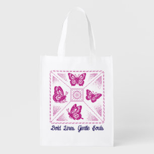 Butterflies Grocery Bag