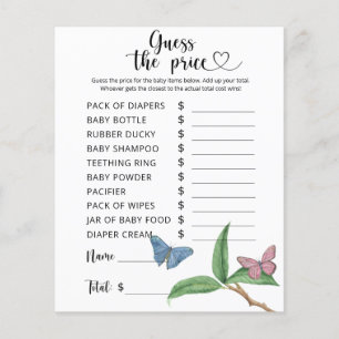 Butterflies - Guess the price! Game