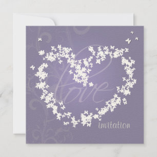 Butterflies heart/invitations invitation