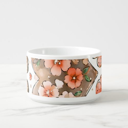 Butterflies Hearts and Flowers Bowl