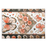 Butterflies, Hearts and Flowers Cloth Placemat