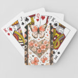 Butterflies, Hearts and Flowers Playing Cards