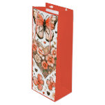 Butterflies, Hearts and Flowers Wine Gift Bag