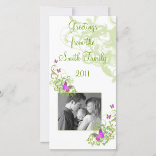 Butterflies Holiday Card