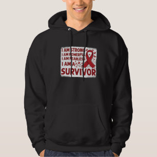 Butterflies I Wear Red For my mom Heart Disease Aw Hoodie