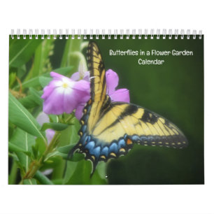 Butterflies in a Flower Garden Calendar