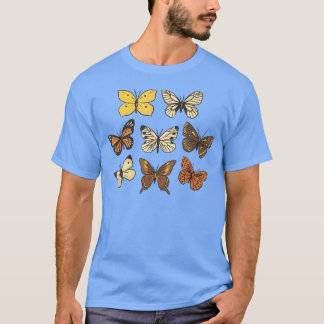 Butterflies in autumn design for nature lovers T-Shirt