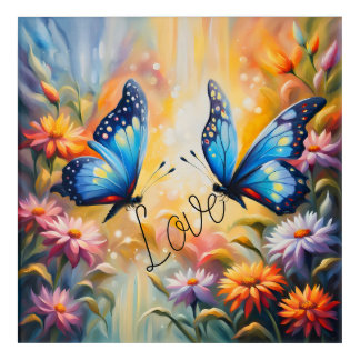 butterflies in love acrylic print